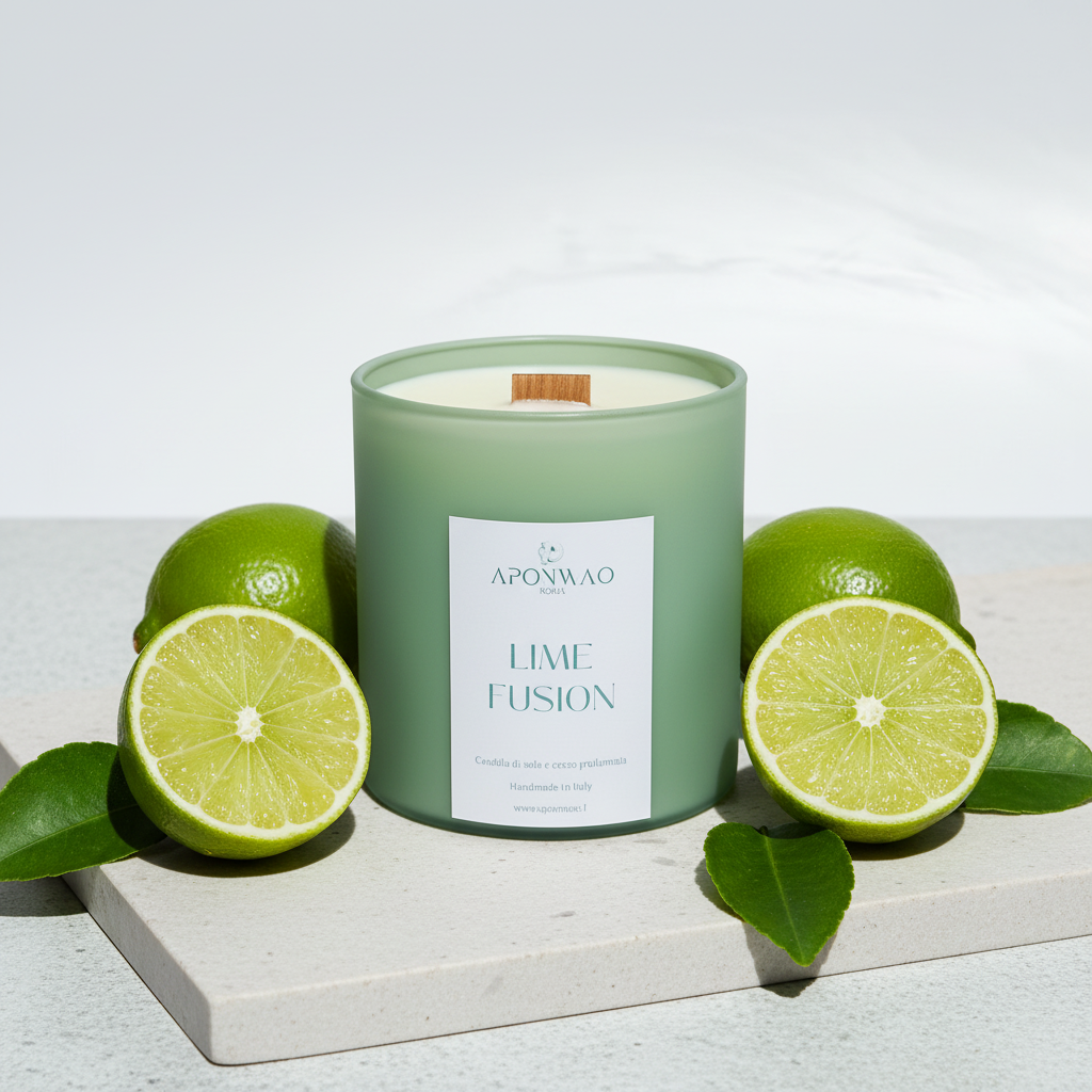 Candela Lime Fusion con lime freschi