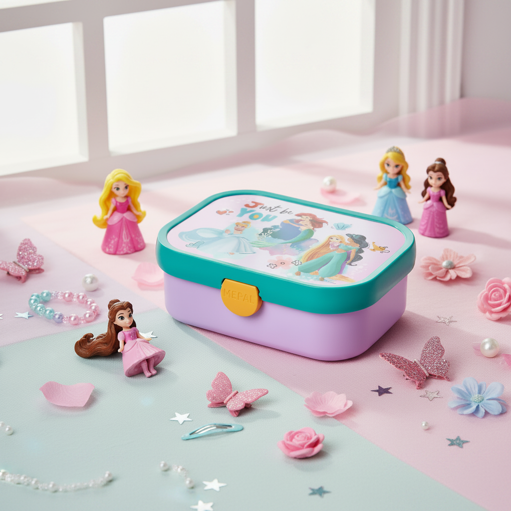 Disney Princess lunch box quadrata