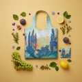 LOQI Bag – Flat Lay Giallo con Frutta Ton su Ton