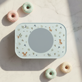 Lunch box flat lay dall'alto