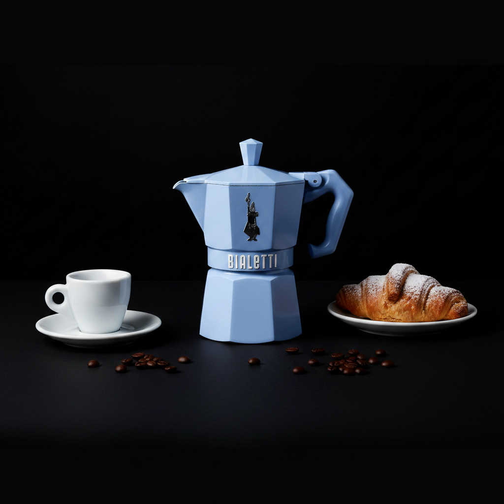 Bialetti Moka Express Colour – Caffettiera 3 Tazze Azzurro