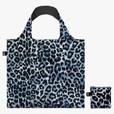 Shopper Pieghevole Wild Leopard Blue – LOQI
