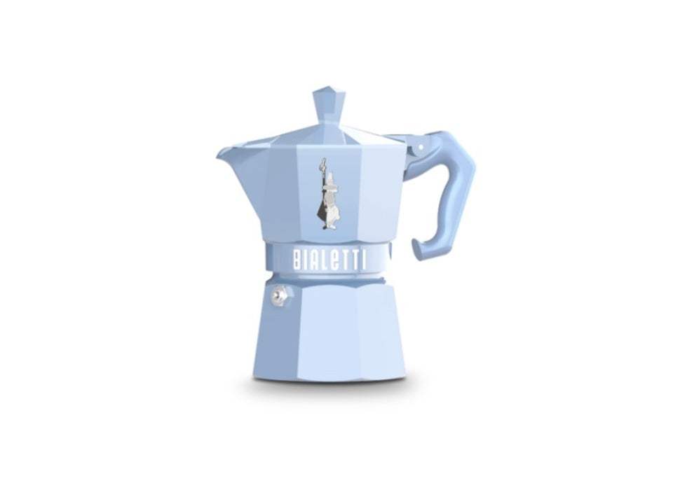 Bialetti Moka Express Colour – Caffettiera 3 Tazze Azzurro