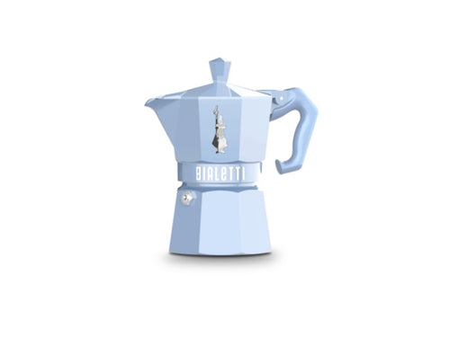 Bialetti Moka Express Colour – Caffettiera 3 Tazze Azzurro