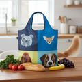 Shopper cani con ingredienti e coda di cane